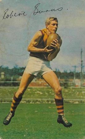 1965 Mobil Footy Photos WAFL #3 Robbie Burns Front